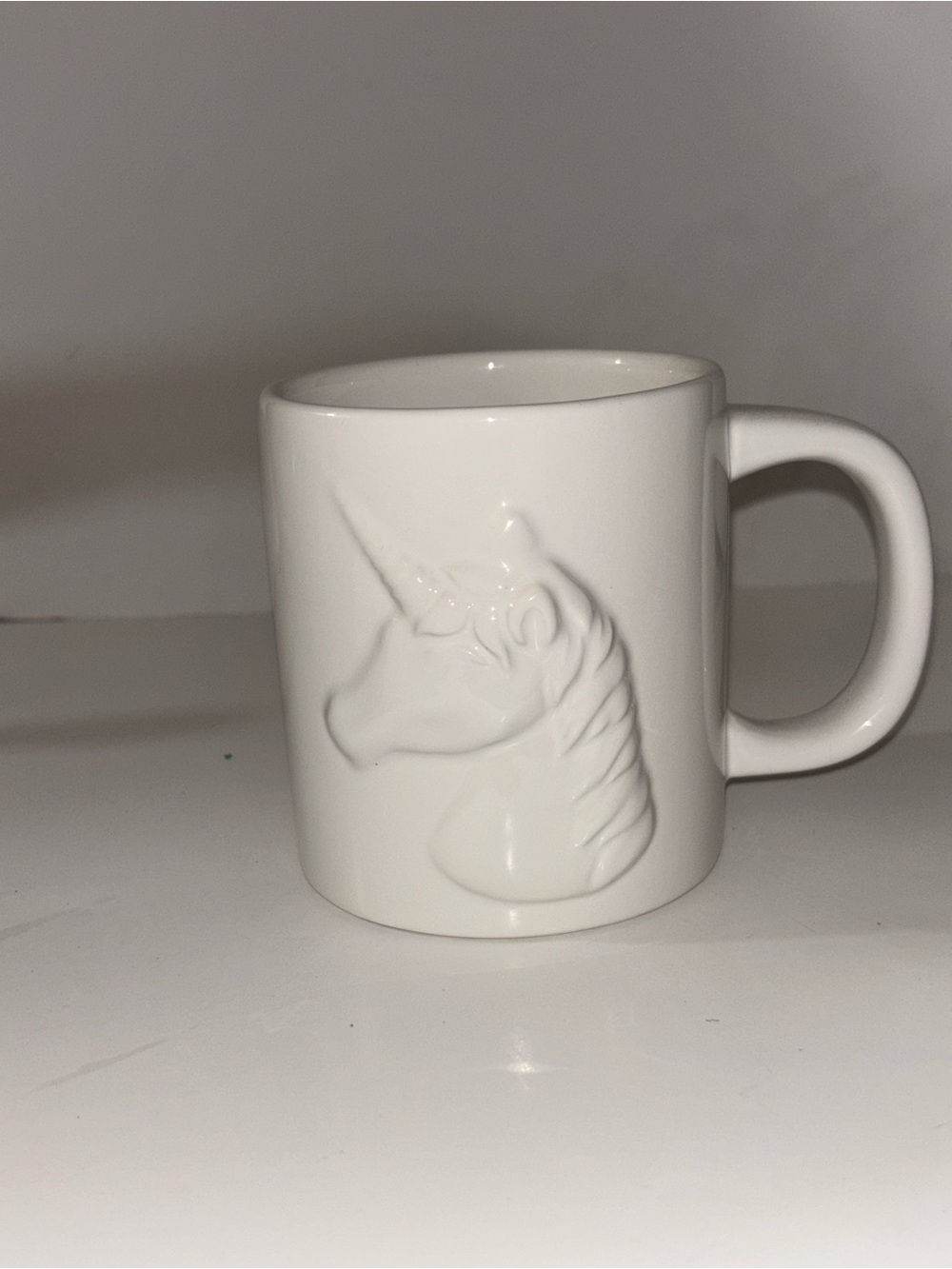 White Ceramic Unicorn Mug - Home Dining